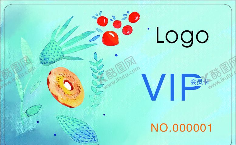 编号：40018709221742313668【酷图网】源文件下载-绿色烘焙会员卡