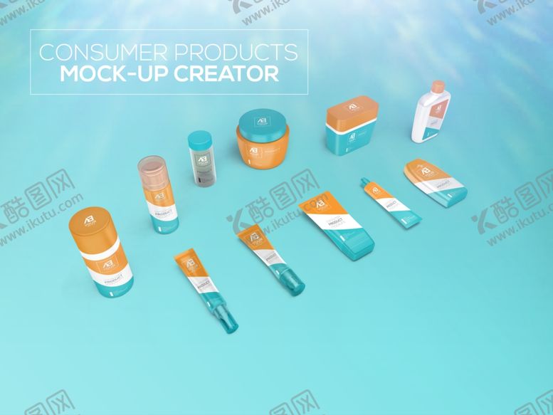 编号：53215409180608369241【酷图网】源文件下载-化妆洗浴用品贴图样机