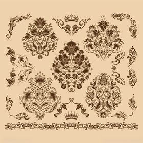 复古华丽装饰花纹图案