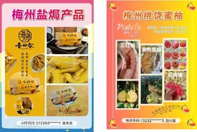 梅州盐焗产品宣传页展示