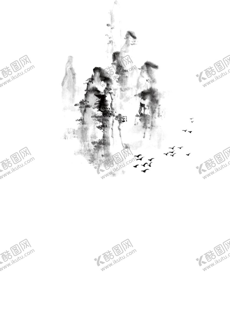 编号：52003904290031445114【酷图网】源文件下载-水墨山水素材