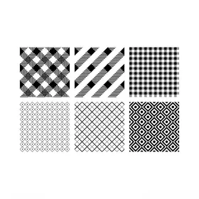 黑白几何图案纹理集合