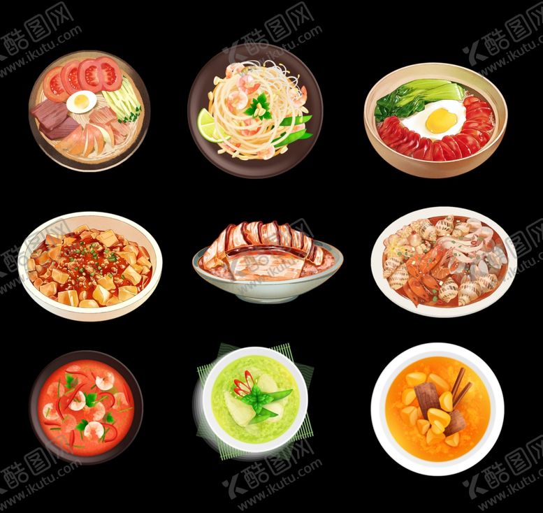 编号：48666902031129294916【酷图网】源文件下载-卡通美食