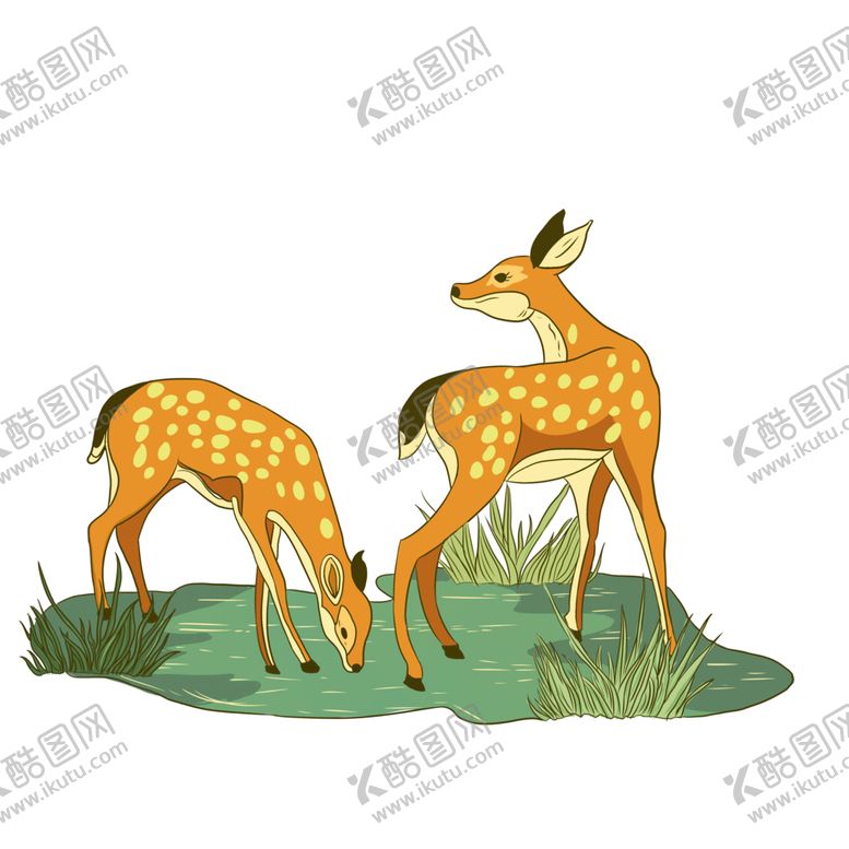 编号：92043505022158275884【酷图网】源文件下载-卡通长颈鹿