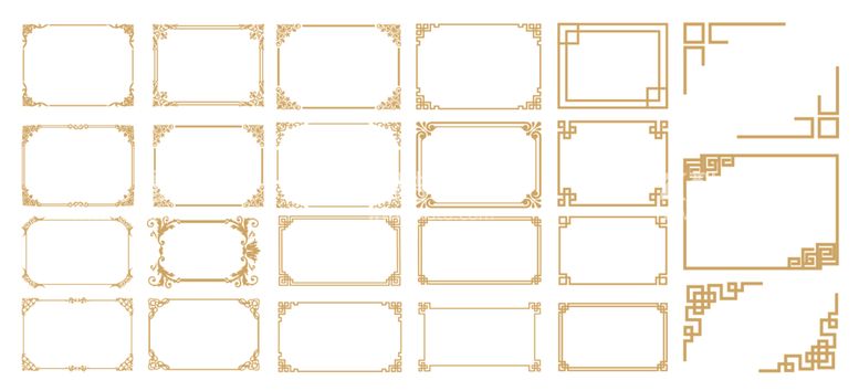 编号：39356412071059516968【酷图网】源文件下载-中式花纹边框