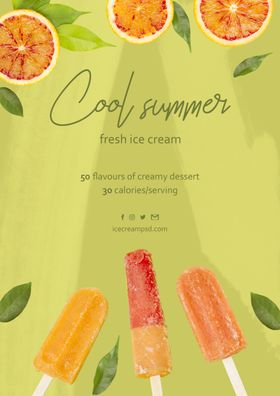 冰淇淋海报