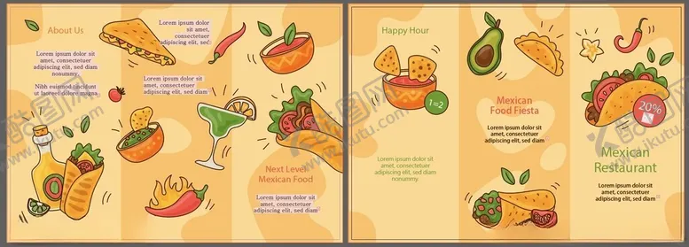 编号：29824006292118007219【酷图网】源文件下载-手绘多彩食物插画