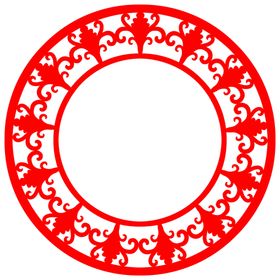 镂空圆形