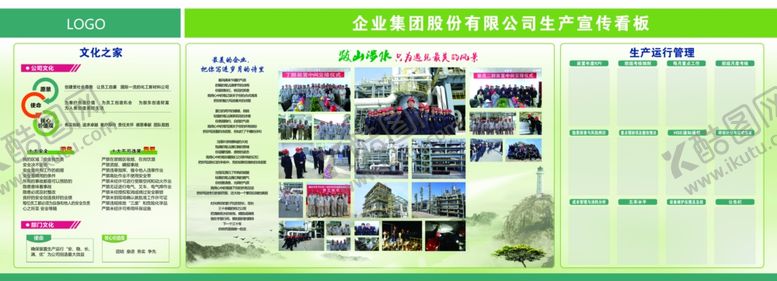 编号：90535406290139442379【酷图网】源文件下载-文化看板生产看板
