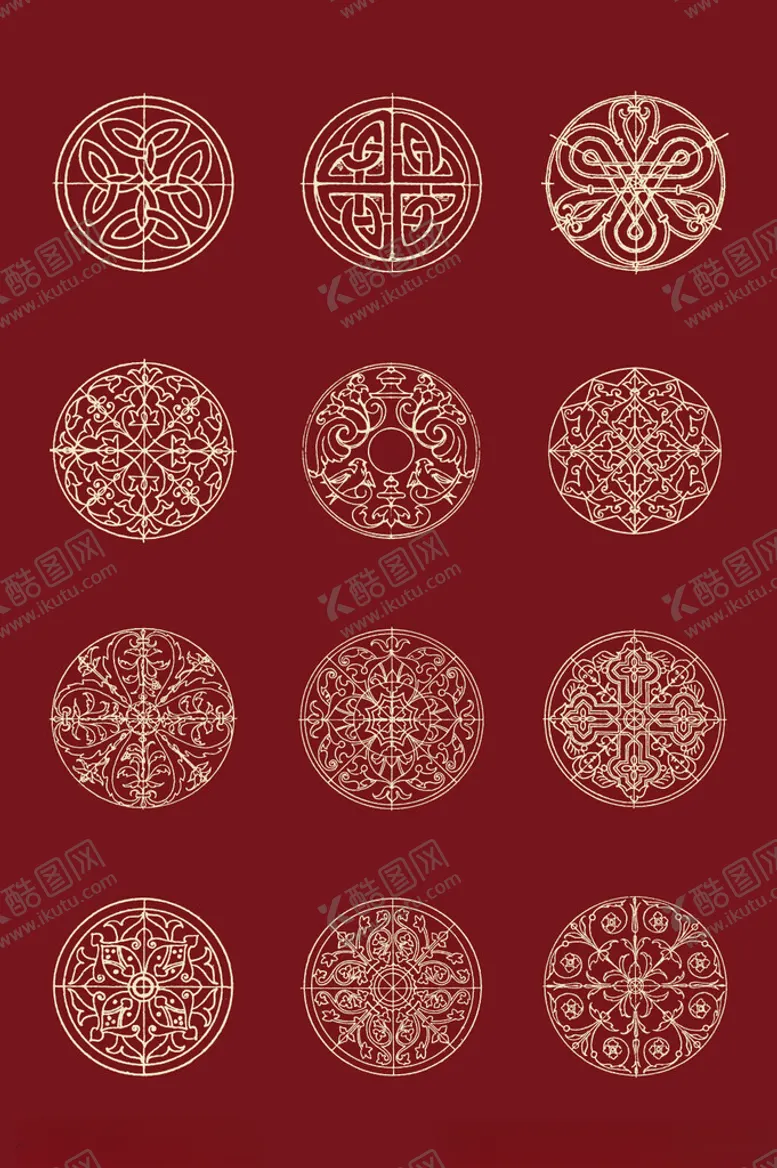 编号：10007706291930512670【酷图网】源文件下载-中国风花纹