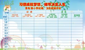 学校评比栏图片