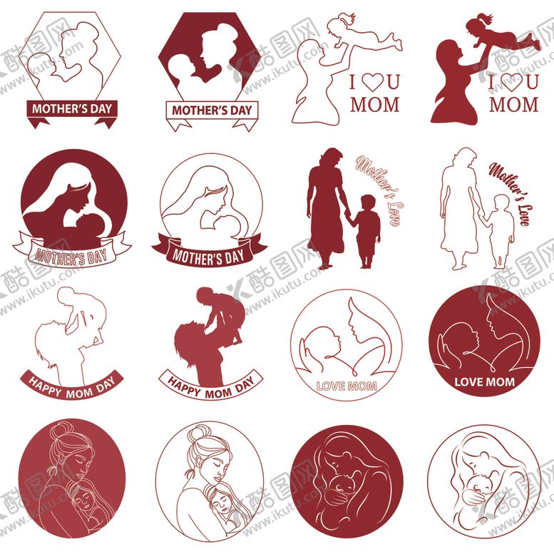 编号：87807010060625209686【酷图网】源文件下载-母婴标志图标