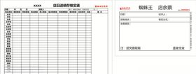 日进销存核实表