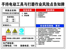 手持电动工具安全操作规程