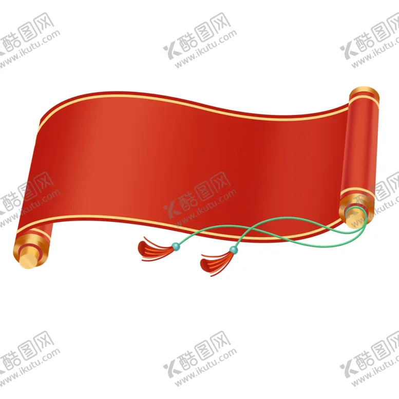 编号：91286805022046595374【酷图网】源文件下载-红色卷轴