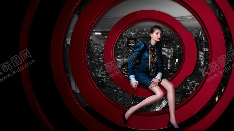 编号：96023311011640495551【酷图网】源文件下载-摩登女人地产广告