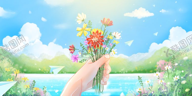 编号：08746109280941210729【酷图网】源文件下载-送你一朵小红花