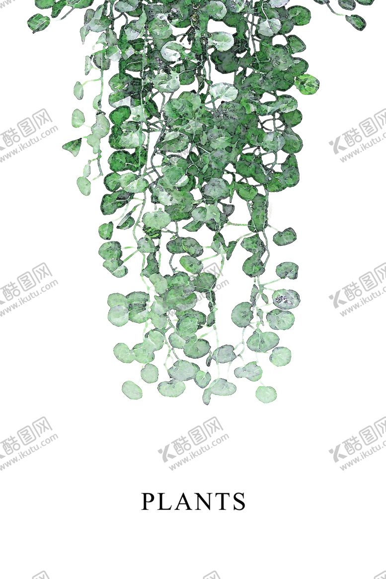 编号：63996710100946141204【酷图网】源文件下载-北欧装饰画绿植物现代简约小清新