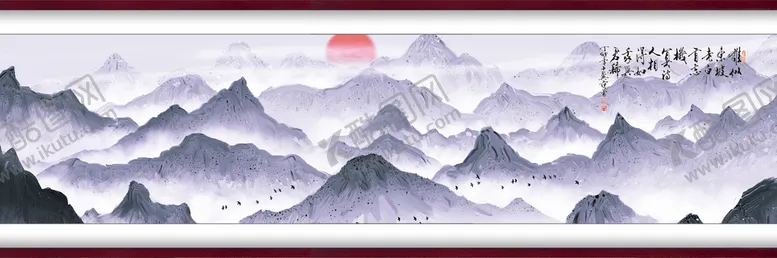 编号：76804411172315574533【酷图网】源文件下载-水墨山水背景