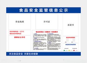 食品安全监督信息公示