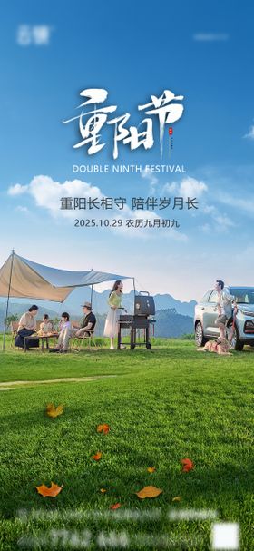 地产重阳节节气海报