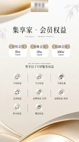 会员权益海报