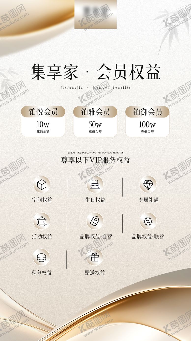 编号：85903711081800589279【酷图网】源文件下载-会员权益海报