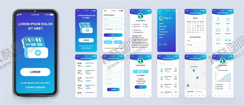 编号：10775709251308335430【酷图网】源文件下载-手机应用界面设计