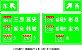 高速路指示牌