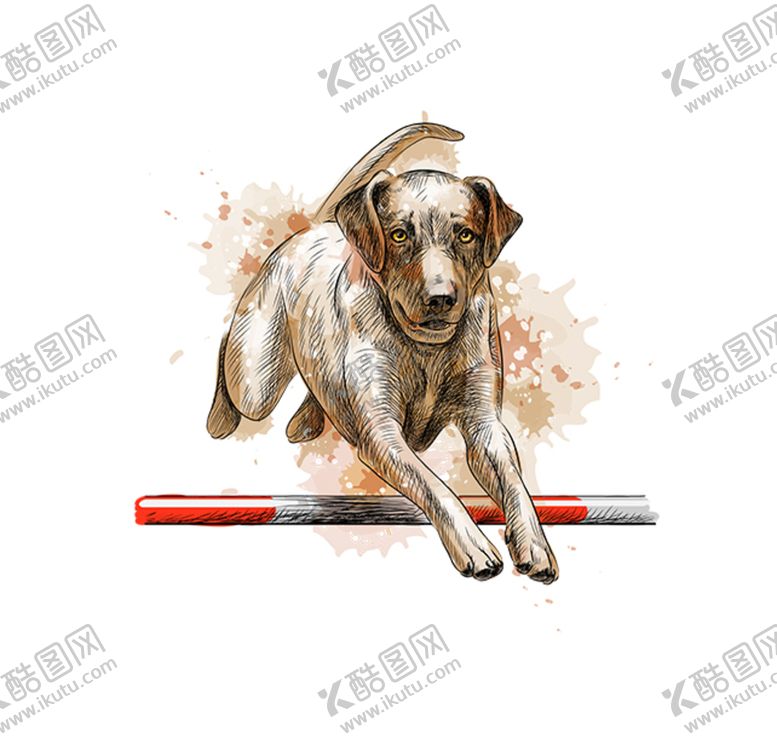编号：09265310091717333975【酷图网】源文件下载-手绘狗