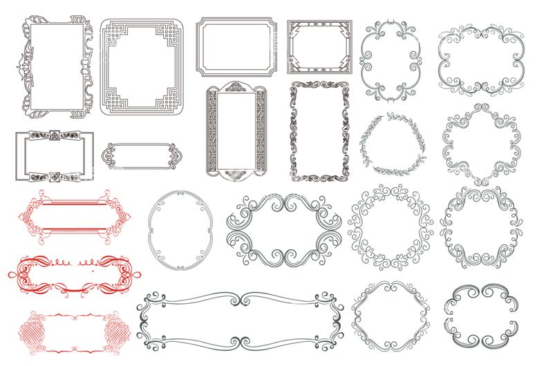 编号：99810512131236333420【酷图网】源文件下载-花纹边框