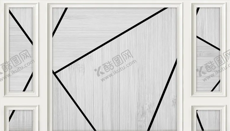 编号：17680204171956236528【酷图网】源文件下载-几何造型五宫格背景墙
