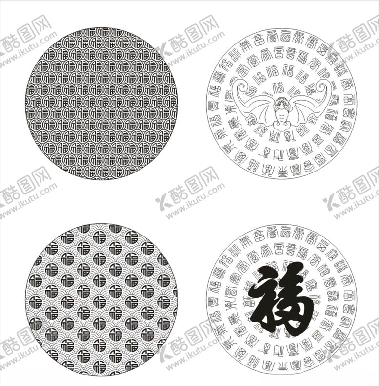 编号：36480309090728584263【酷图网】源文件下载-百福圆形