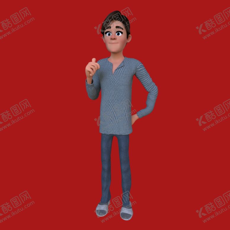 编号：85061402171833018047【酷图网】源文件下载-3D动画男孩