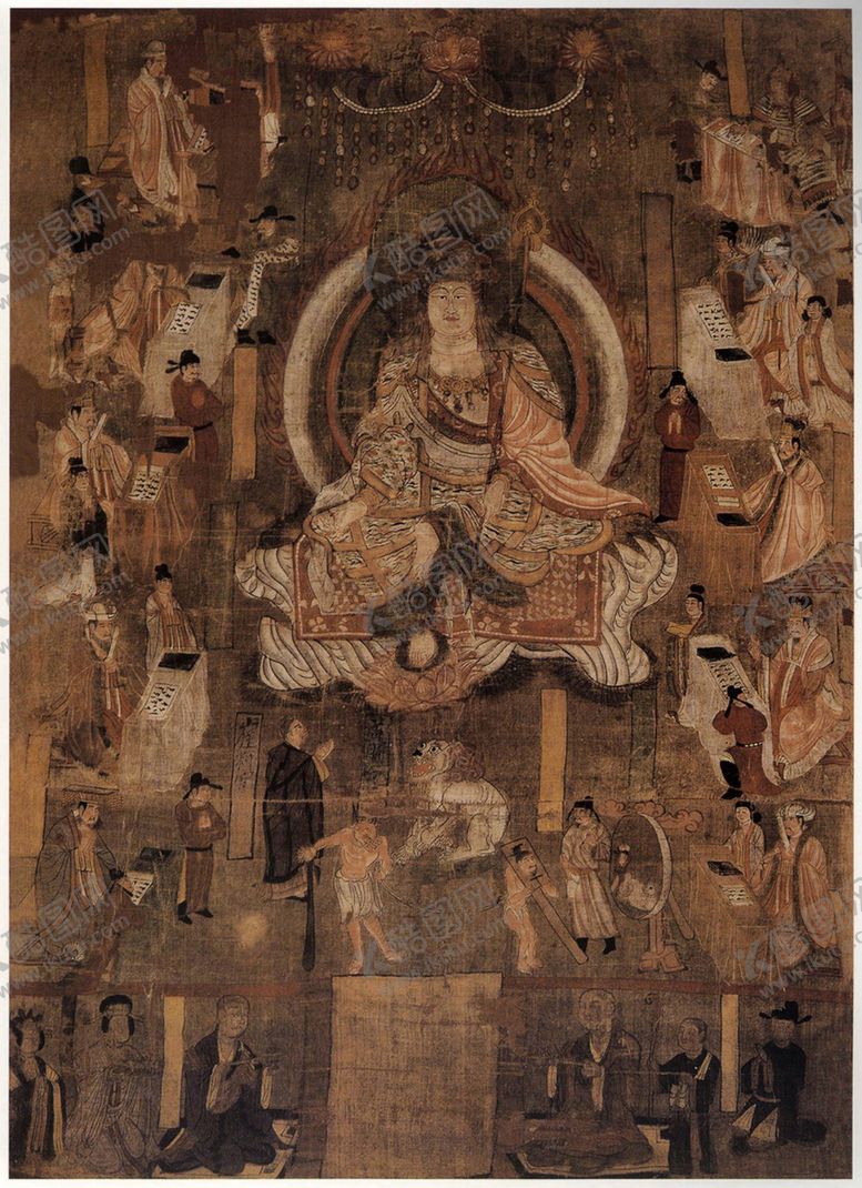 编号：45767010011654468004【酷图网】源文件下载-敦煌风格绘画图案