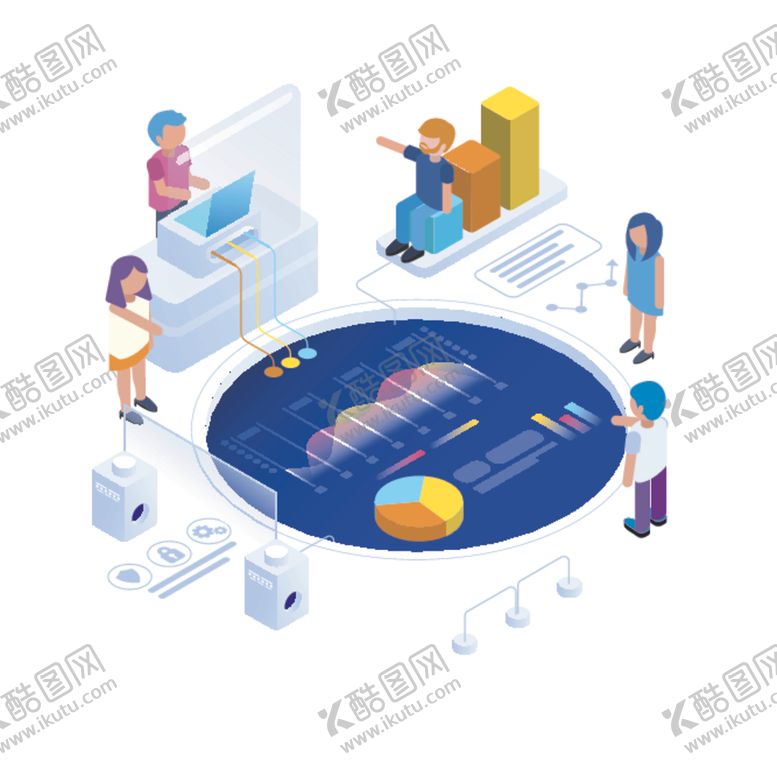 编号：92558809260453381583【酷图网】源文件下载-等距视角插画