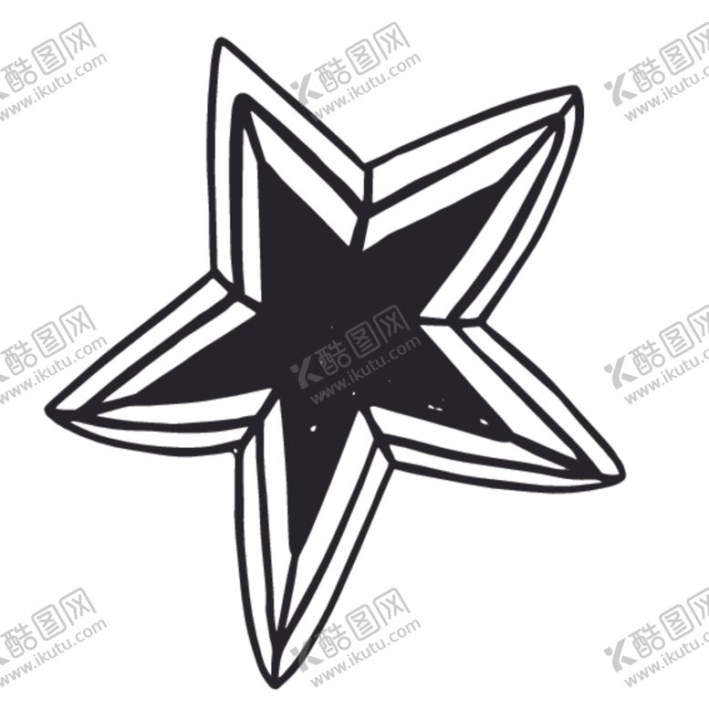 编号：41886011011547262498【酷图网】源文件下载-黑色创意五角星图案