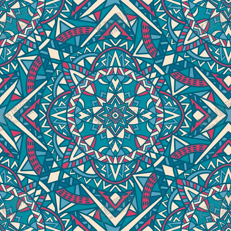 编号：79181509300824223357【酷图网】源文件下载-古典多彩底纹