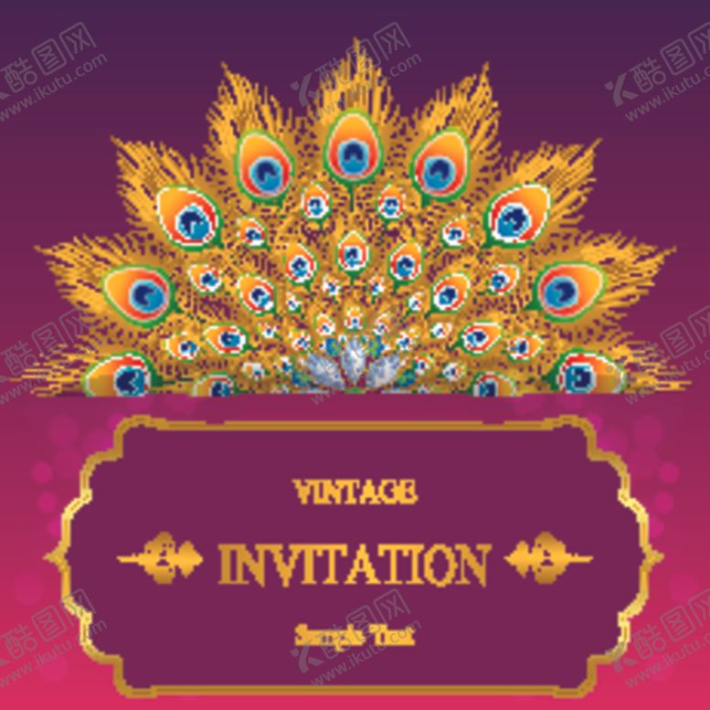 编号：94159710040510262192【酷图网】源文件下载-请柬纹饰