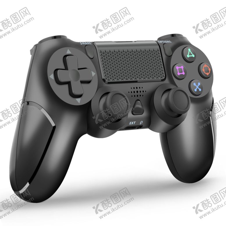 编号：20432006261837267453【酷图网】源文件下载-PS4手柄黑色主图