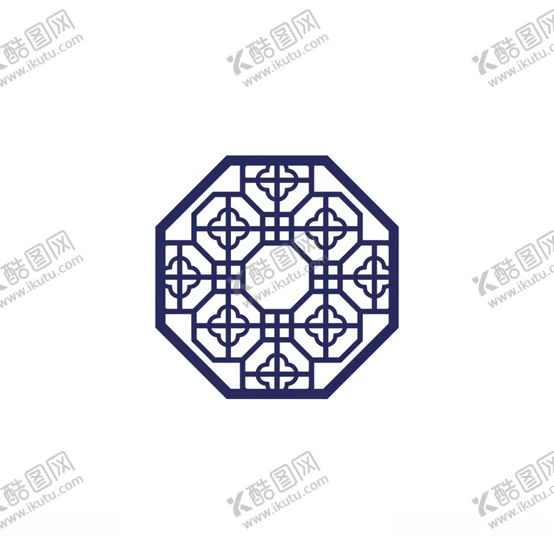 编号：78194604262332254718【酷图网】源文件下载-六边形中式隔窗