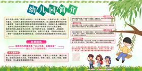 幼儿园简介展板