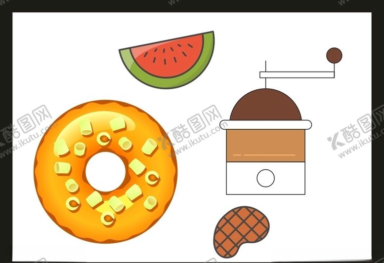 编号：25426403280446103616【酷图网】源文件下载-卡通美食餐饮