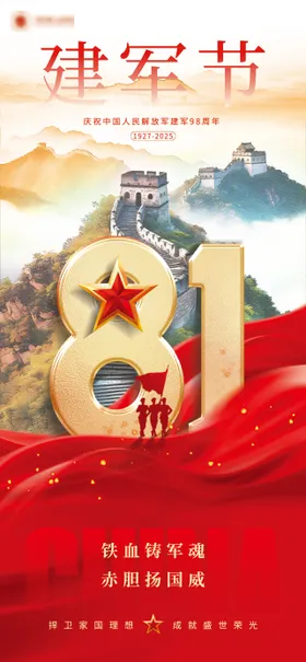 建军节海报