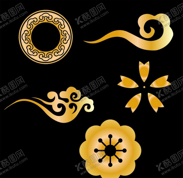 编号：84081809171716446799【酷图网】源文件下载-中式中国风元素CDR矢量素材