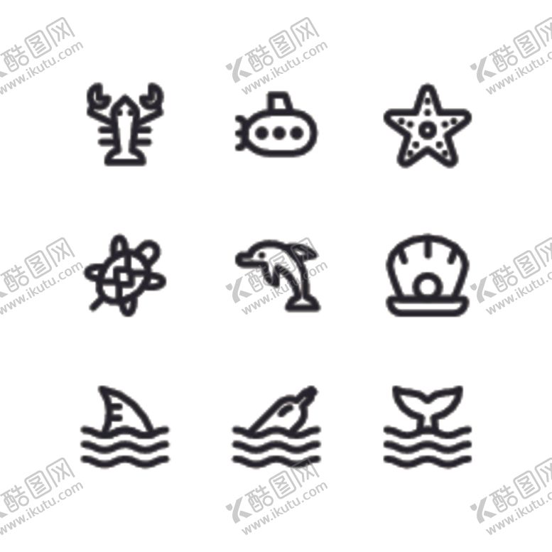 编号：22677110180121524583【酷图网】源文件下载-线性图标