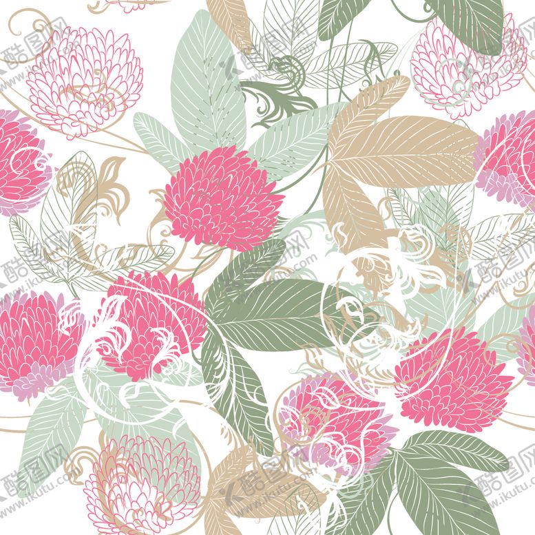 编号：94768510070334105408【酷图网】源文件下载-精美花朵创意背景