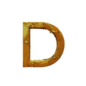 3D破碎立体字母
