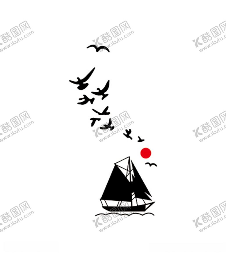 编号：45358404230142147620【酷图网】源文件下载-手绘帆船