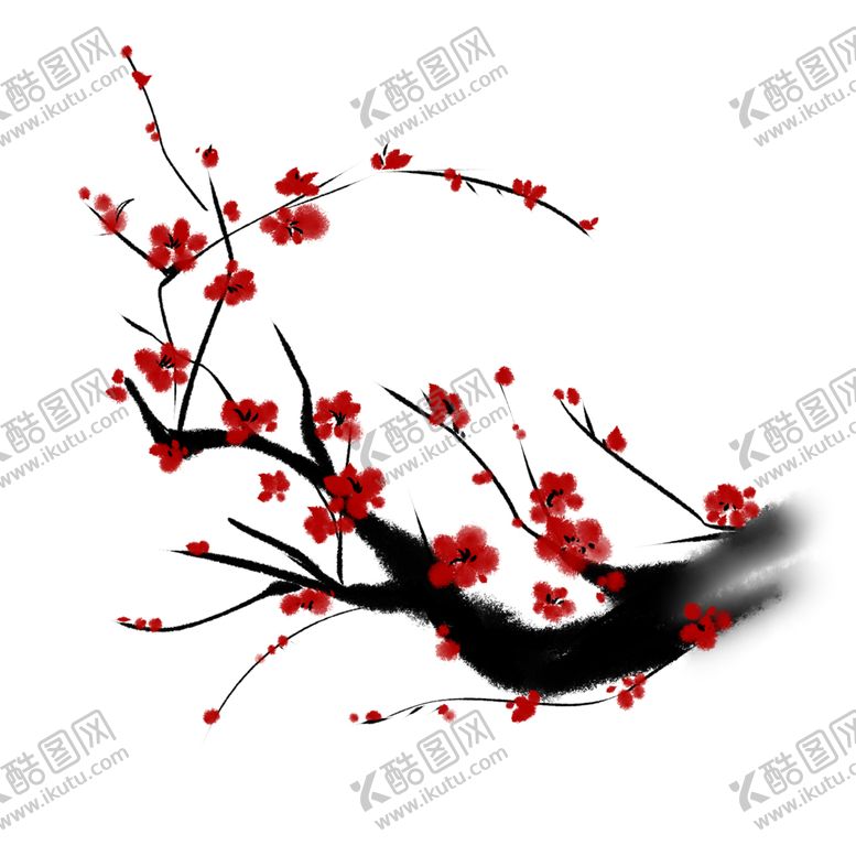 编号：40393209250846026081【酷图网】源文件下载-梅花树枝元素